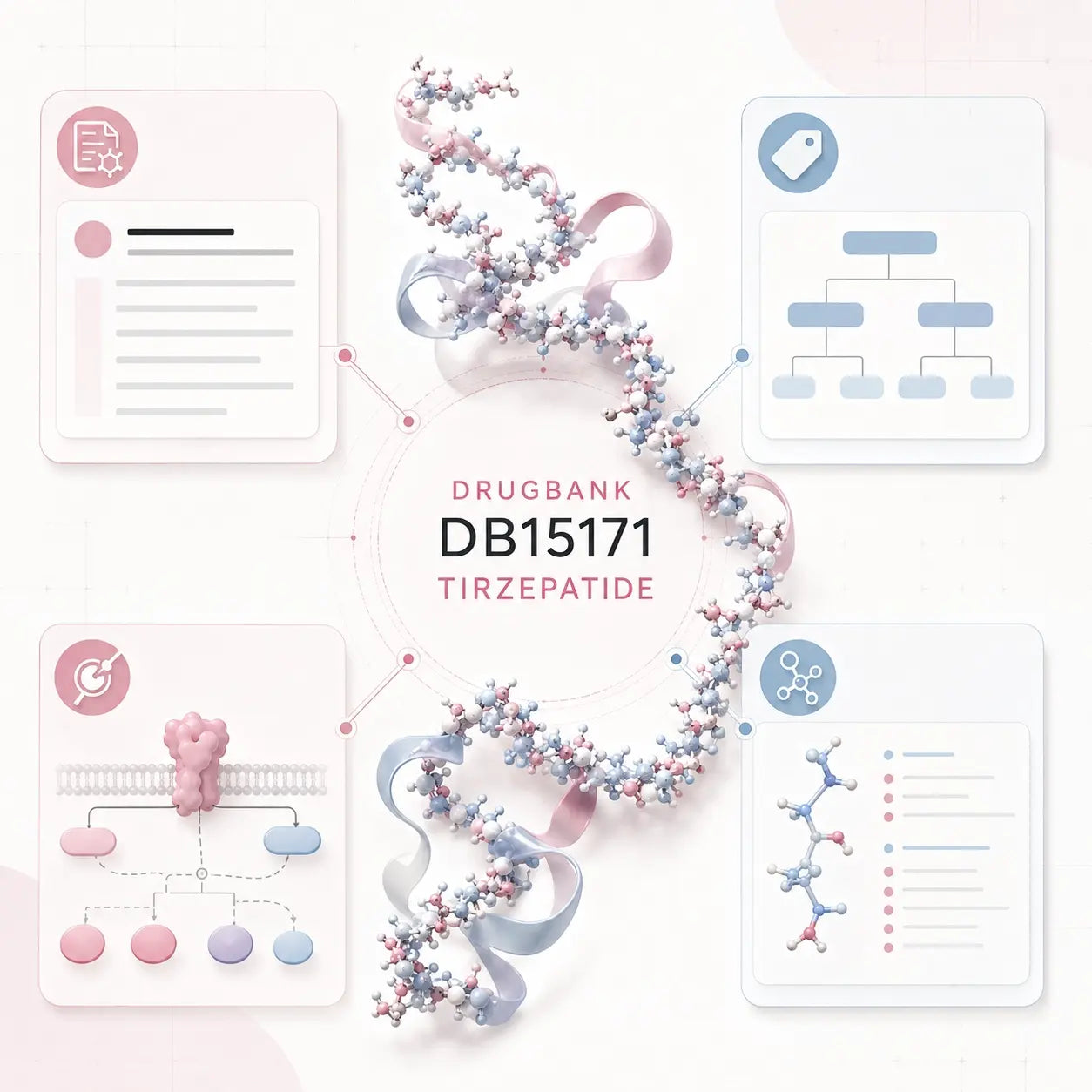 Tirzepatide DrugBank DB15171 compound identification and research data